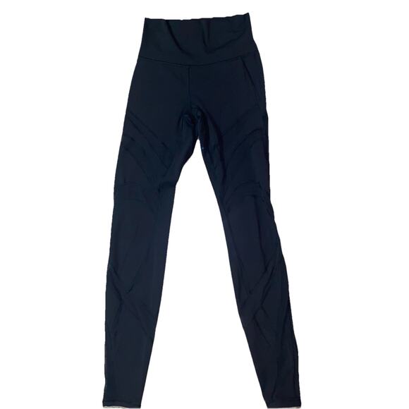 Lululemon Wunder Under Leggings Size 4 Black Sheer Yoga Pants Sz S - Picture 2 of 10